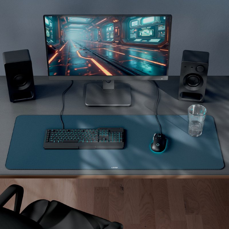 LEITZ Gaming Muismat, 1000 x 400 mm, donkergrijs