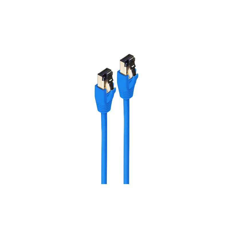 shiverpeaks Patchkabel Cat. 8.1, F/FTP, 0,25 m, blauw