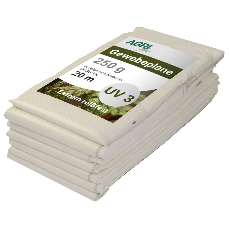 AGRIplus afdekzeil met oogjes, 8 x 10 m, groen, 250 g/m²