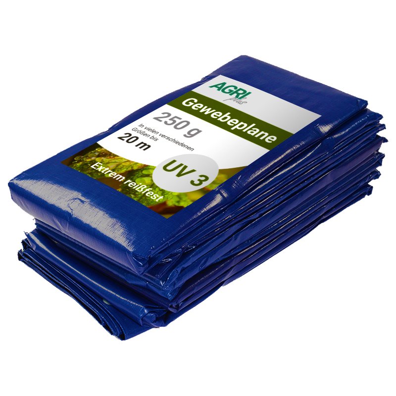 AGRIplus afdekzeil met oogjes, 8 x 10 m, groen, 250 g/m²