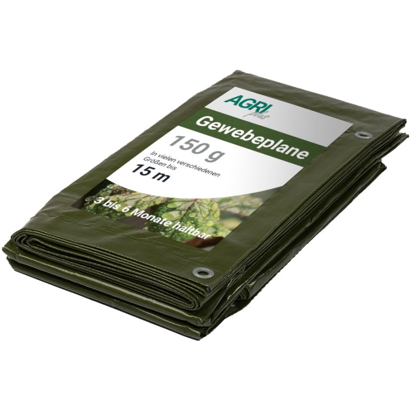 AGRIplus dekzeil met ogen, 3 x 4 m, groen, 150 g/m²