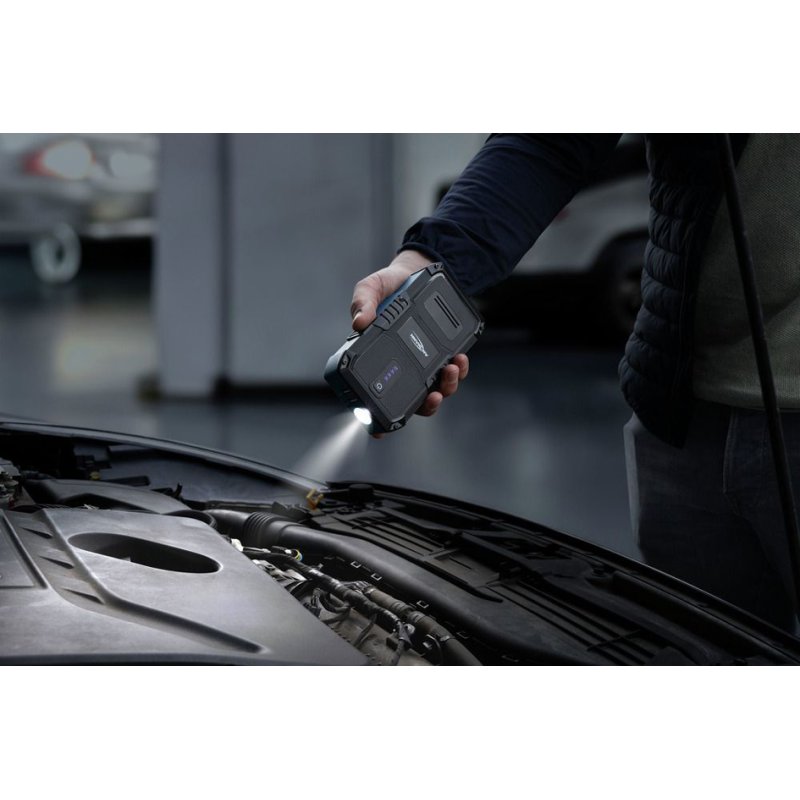 ANSMANN Jumpstarter 10.0 met powerbank en zaklamp, zwart/blauw