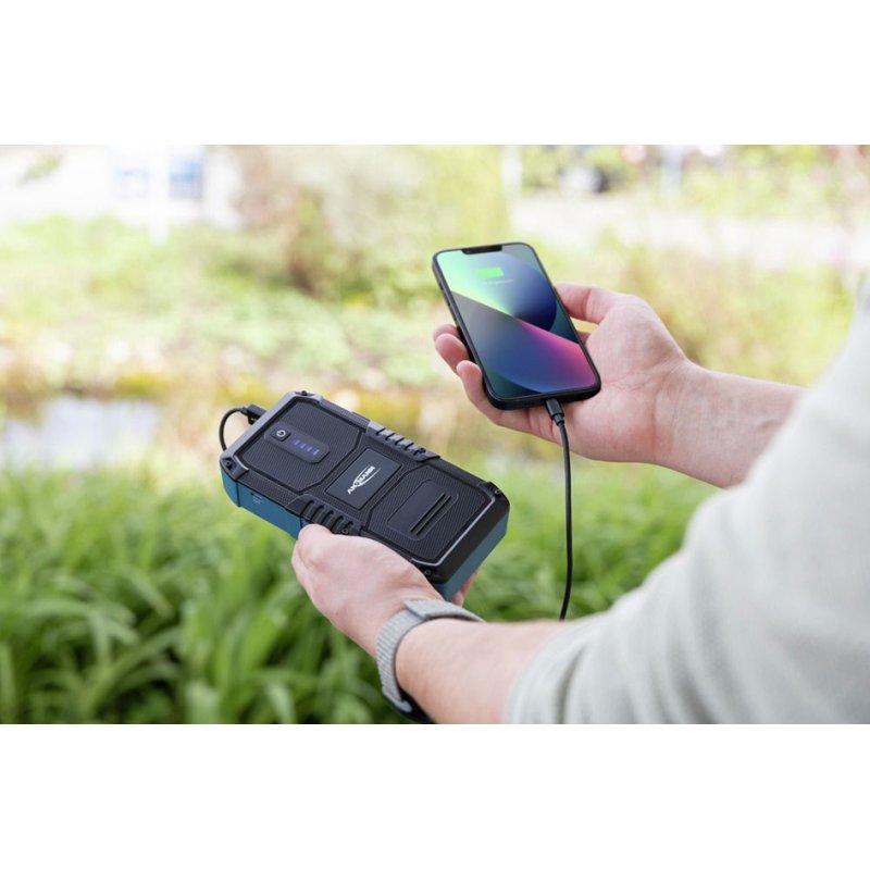ANSMANN Jumpstarter 10.0 met powerbank en zaklamp, zwart/blauw