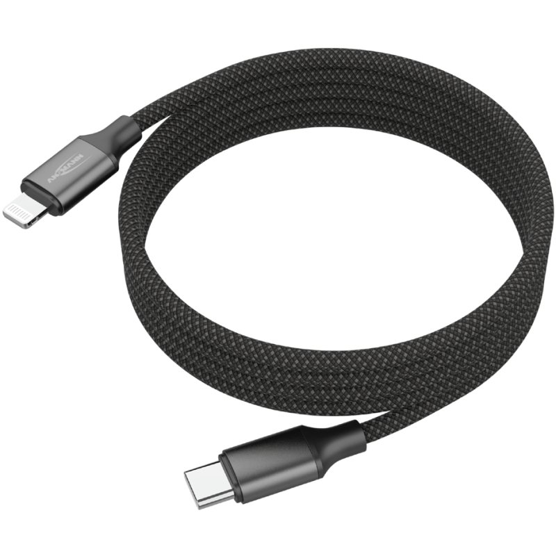 ANSMANN Magnetische Data- en Oplaadkabel, USB-C naar Lightning