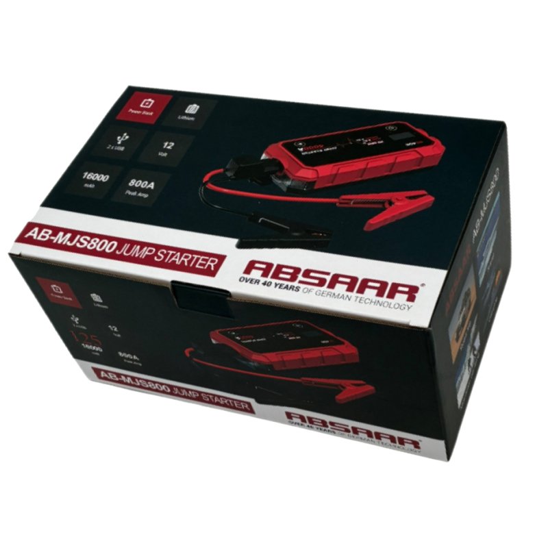 ABSAAR Jump Starter AB-MJS 800 Startbooster 16.000 mAh