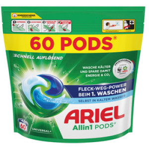 ARIEL All-in-1 Pods wasmiddel, Universal+, 60 stuks