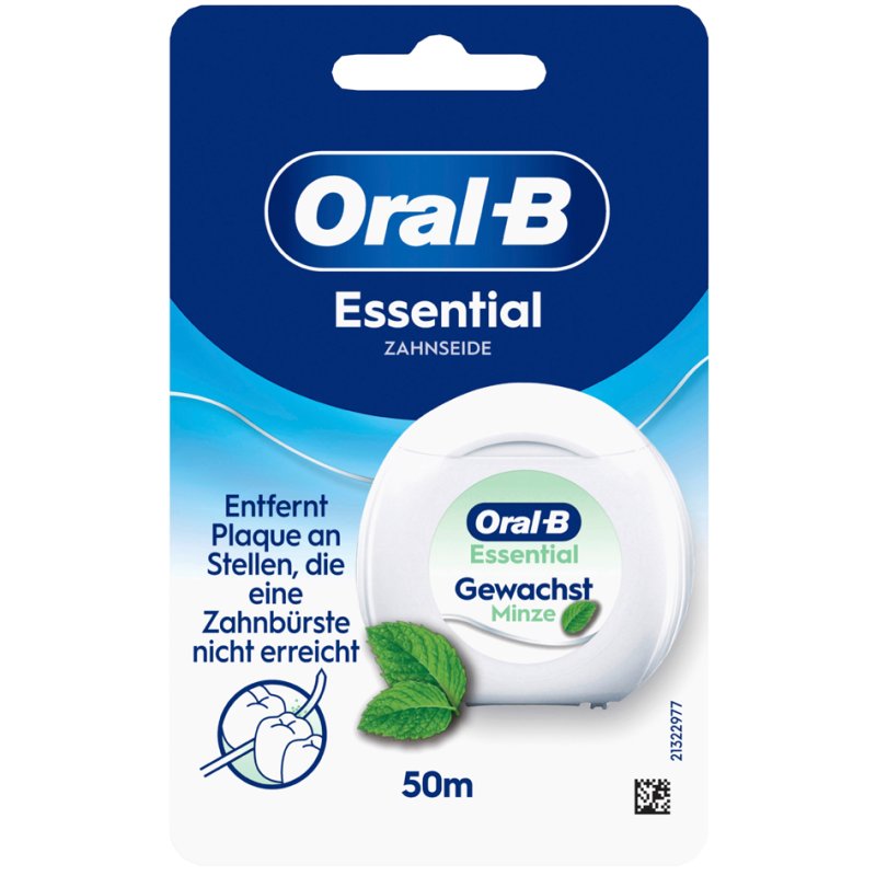 Oral-B tandfloss Essential Floss, 50 m, muntasmaak, gewaxed