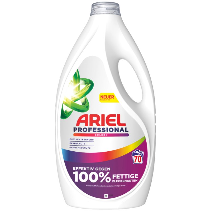 ARIEL Professional vloeibaar wasmiddel Color+, 6,3 liter, professioneel gebruik, 2 flessen