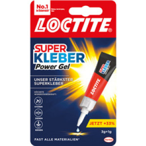 LOCTITE SuperGlu Gel, 4 g, transparant, druppelvrij