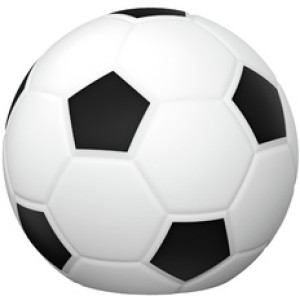 ANSMANN LED-siliconen nachtlampje voetbal, wit/zwart, dimbaar