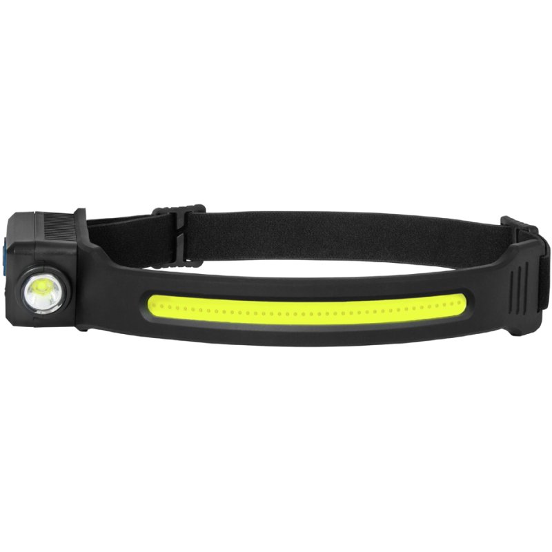 ANSMANN hoofdlamp H, zwart, met sensor, COB & Spot LED