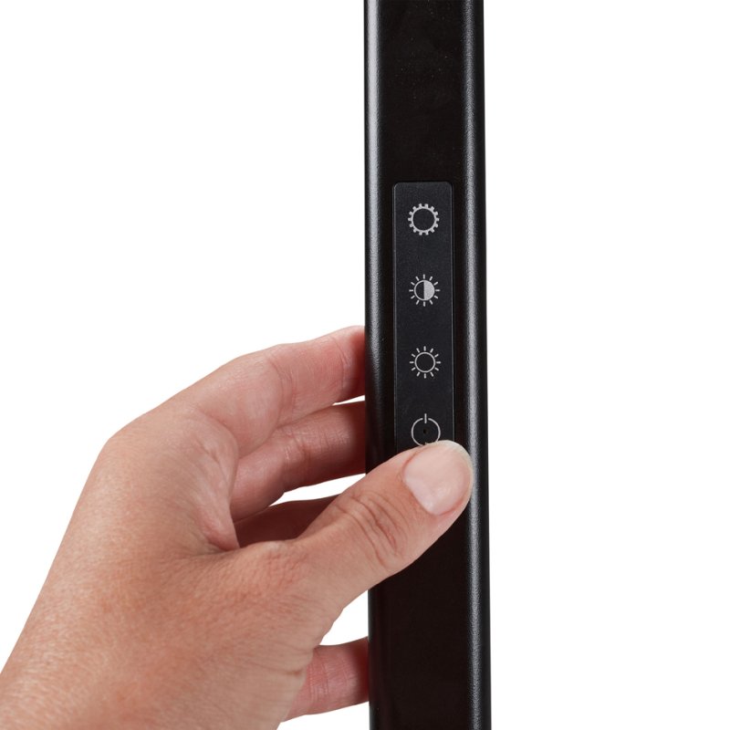 Hansa LED-bureaulamp Ray Flex, met klem, zwart, 20 W