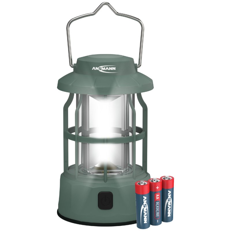 ANSMANN campinglamp CL270B, 270 lumen, blauwgroen, incl. 3 AA batterijen