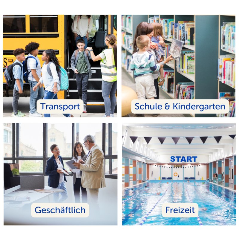 AVERY Zweckform badgehouder met lanyard, pastellblauw, 85 x 54 mm