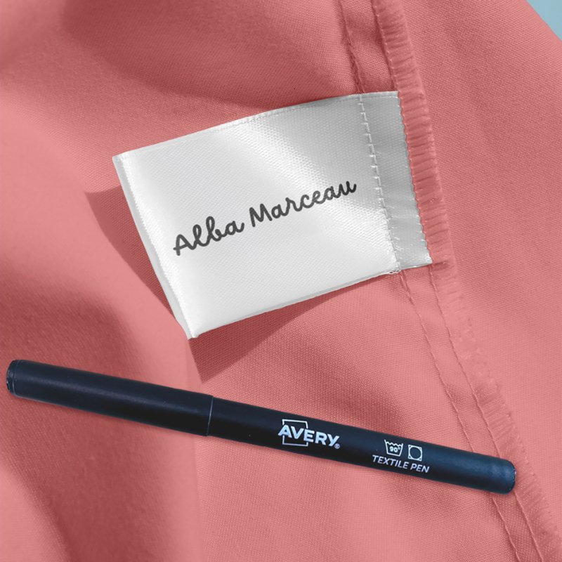 AVERY Zweckform wasmarkers, zwart, wasbaar tot 90°C, 2 stuks