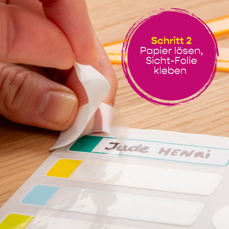 AVERY Zweckform etiketten waterbestendig, 24 stuks op 2 vel, gekleurde randen