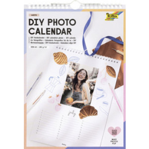 folia DIY fotokalender, A4 formaat, wit papier 190 g/m², spiraalgebonden