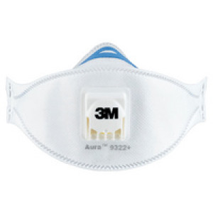 3M ademhalingsbeschermingsmasker Aura Comfort Cool, FFP2 met ventiel, 2 stuks