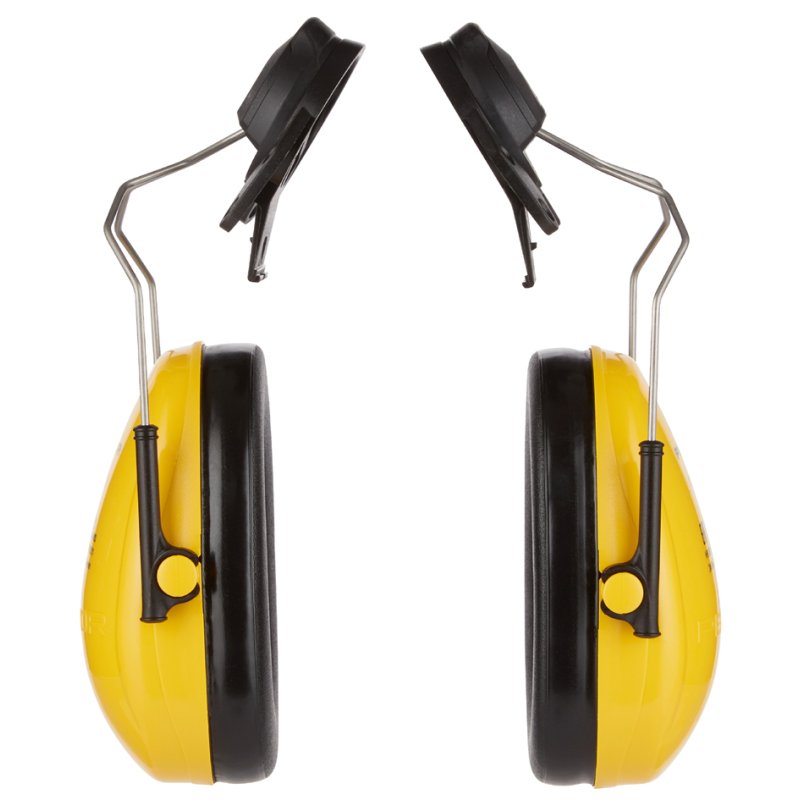 3M kapselgehoorbescherming PELTOR Optime I, voor montage aan helm, geel, SNR 26 dB
