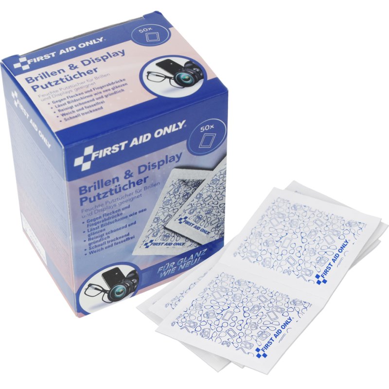 FIRST AID ONLY Brill reinigingsdoekjes, alcohol, 150 x 120 mm, 200 stuks