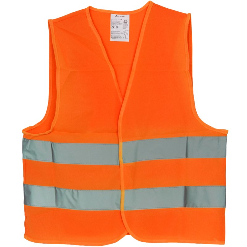 FIRST AID ONLY waarschuwingsvest, oranje, reflecterend, één maat