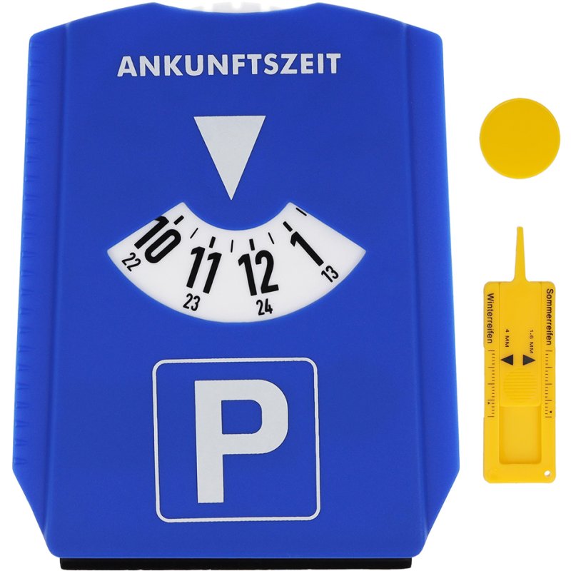 FIRST AID ONLY 5-in-1 multifunctionele parkeerscijf, kunststof, blauw