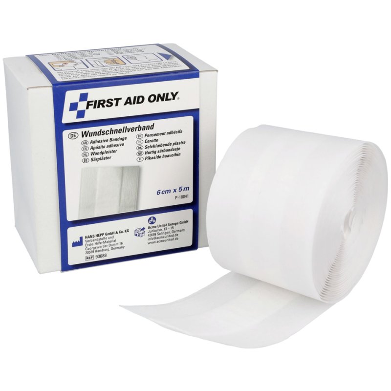 FIRST AID ONLY wondpleister Wundschnel, 80 mm x 5 m, wit