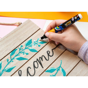 BIC permanente marker PAINT MARK, zwart, 98% gerecycled materiaal, 1,5-2,3 mm