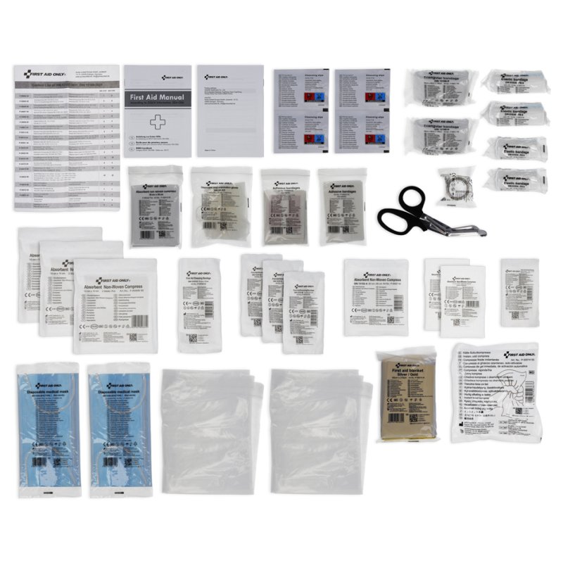 FIRST AID ONLY EHBO-koffer 1315, kunststof oranje, DIN 13157, 267 x 92 x 208 mm