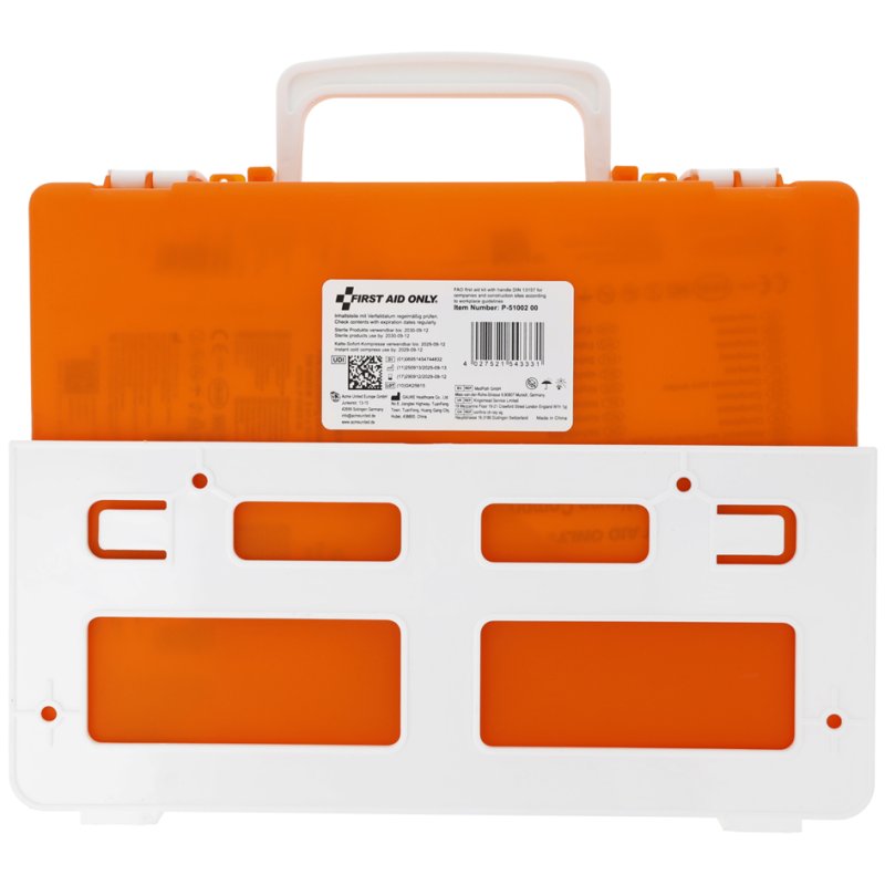 FIRST AID ONLY EHBO-koffer 1315, kunststof oranje, DIN 13157, 267 x 92 x 208 mm