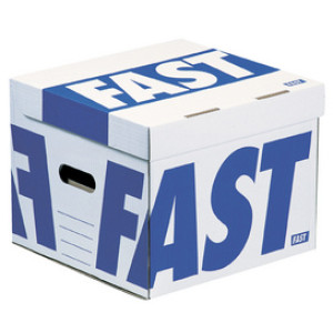 FAST klapcontainer, 100% gerecycled karton, 350x350x280 mm, 10 stuks