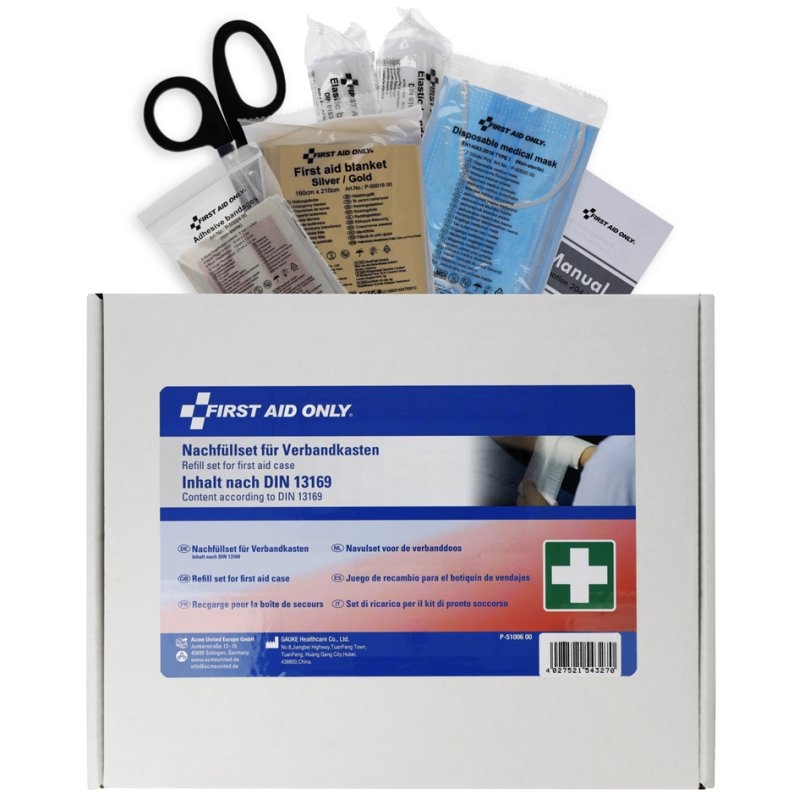 FIRST AID ONLY Erste Hulp navulpack, DIN 13169, karton