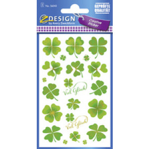 Creatieve stickervellen 'Driebladjes'