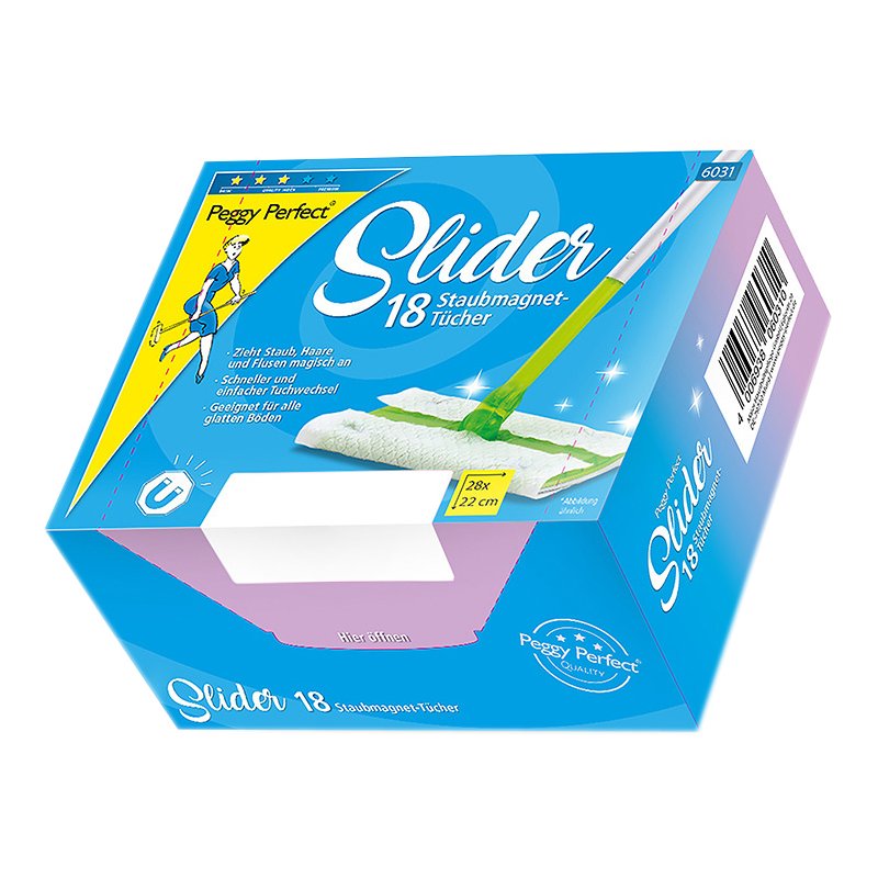 Peggy Perfect Slider vervangingsdoeken, stofmagneet, 18 stuks