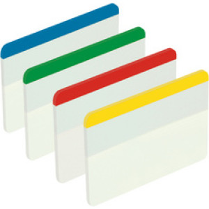 Post-it index tabs 50,8 x 38,1 mm, gekleurd, 24 stuks