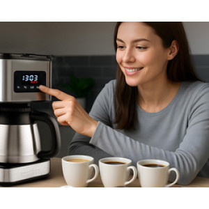PROFI COOK koffiezetapparaat PC-KA 1300, thermo, edelstaal, 8-10 kopjes
