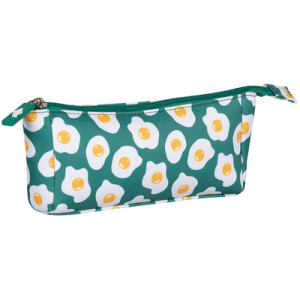 WEDO pennenetui Kirsche, polyester, wit/rood/groen, 195 x 45 x 90 mm