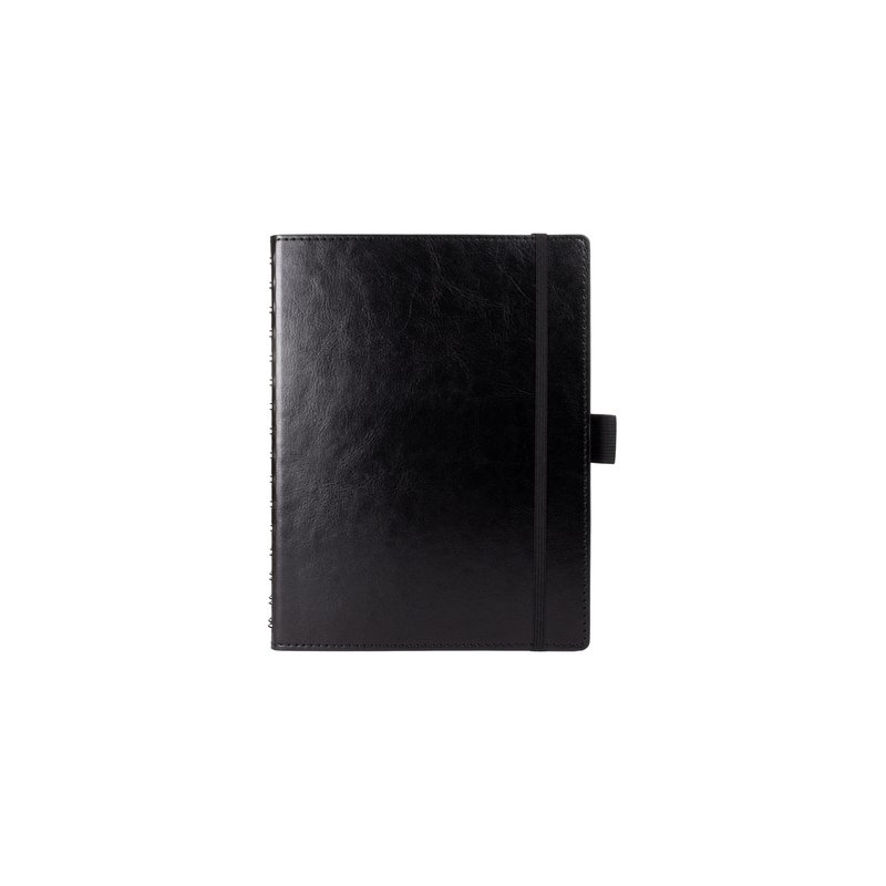 multo notitieboek Hann, A5, zwart kunstleder, 55 vel