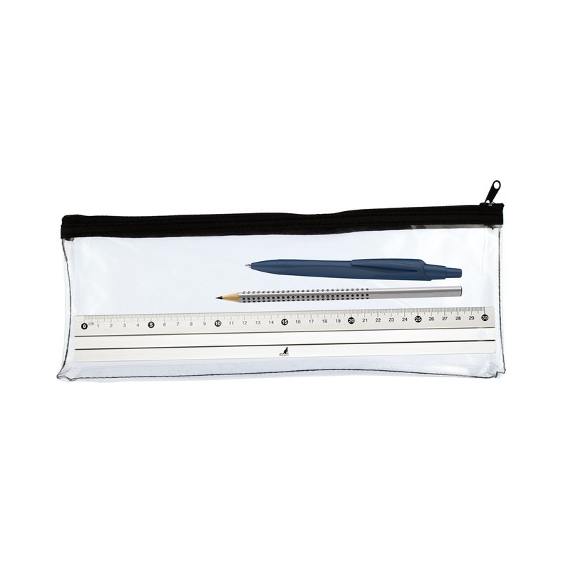 Kangaro etui Kangaro, rits-pennenzak, 200 x 125 mm, transparant PVC