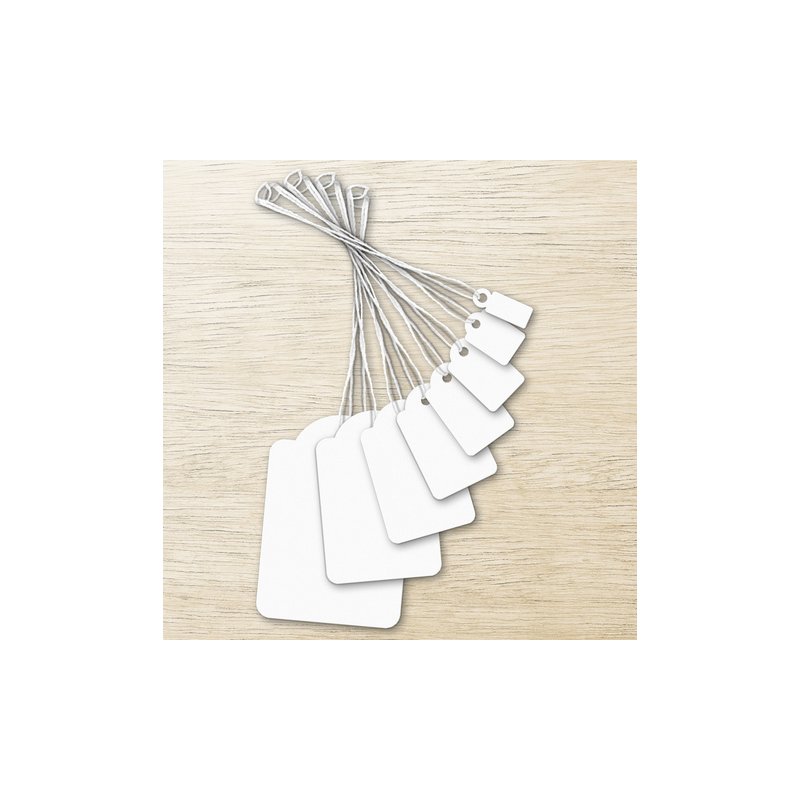 kangaro warenhangers, 22 x 35 mm, wit, 250 stuks