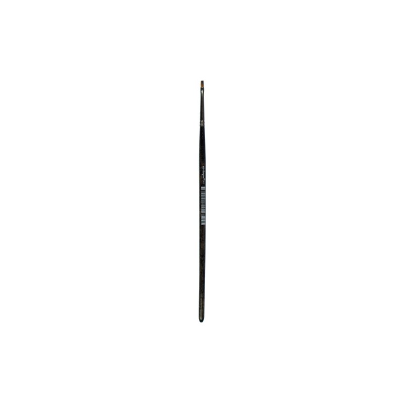 kangaro penselen Serie, synthetische haren, zwart gelakt, 6 stuks