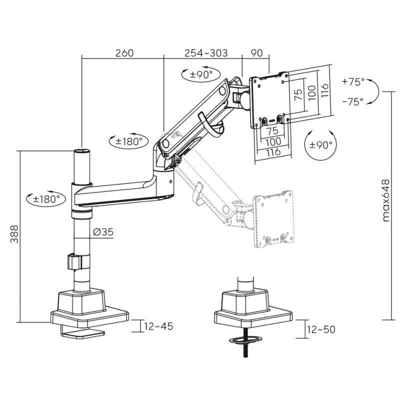 DIGITUS Single Monit