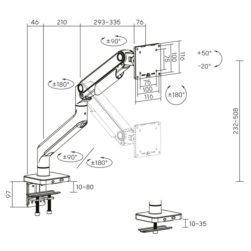 DIGITUS Single Monit