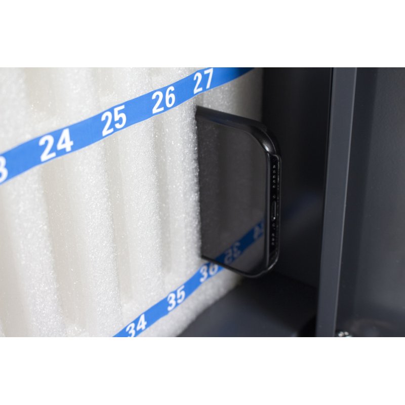 kangaro smartphone-kast, 48 vakken, donkergrijs, 376 x 205 x 445 mm