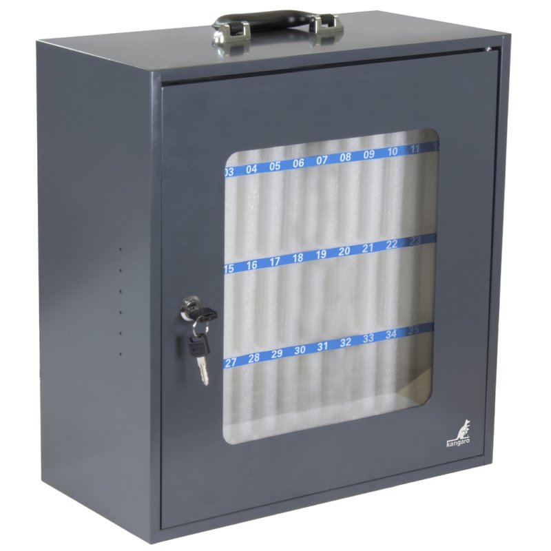 kangaro smartphone-kast, 48 vakken, donkergrijs, 376 x 205 x 445 mm