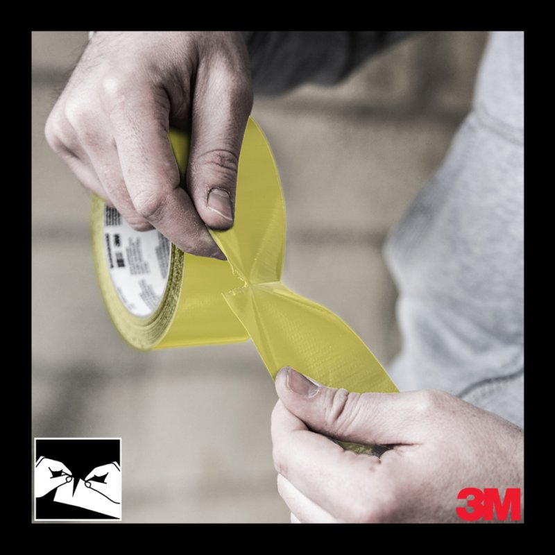 3M betonweefselband 399, 44 mm x 50 m, geel