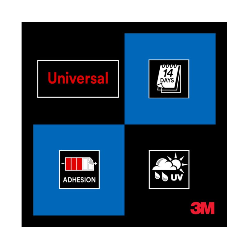 3M schilderstape 2090, 30 mm x 50 m, blauw